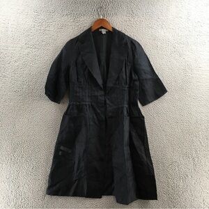 Ann Taylor Black Trench Coat Size XS